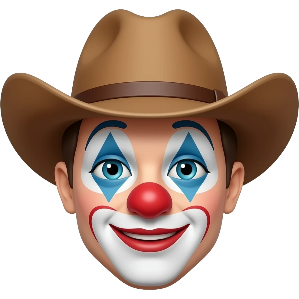 clown in a cowboy hat emoji