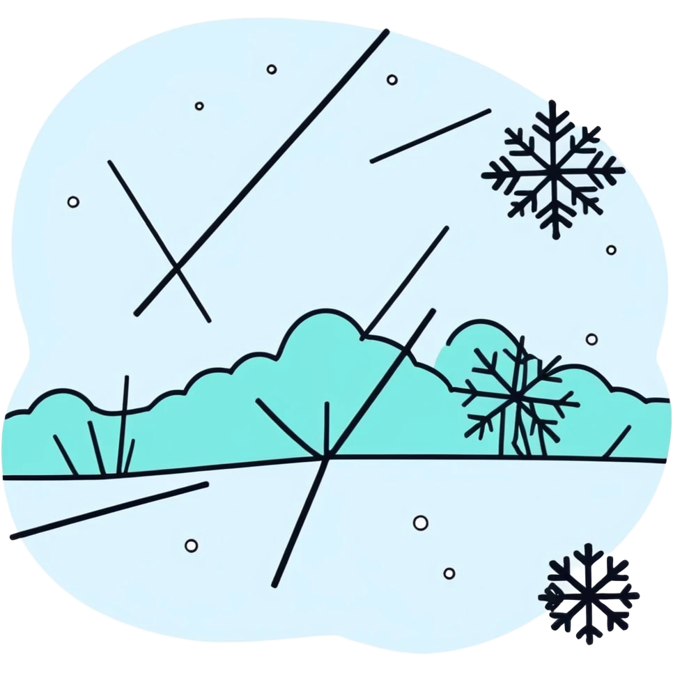 Snowflakes falling emoji