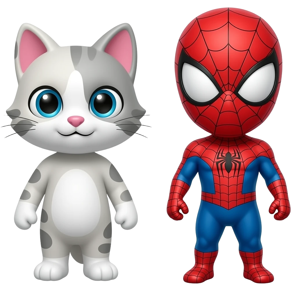 Gelo kity y spiderman emoji