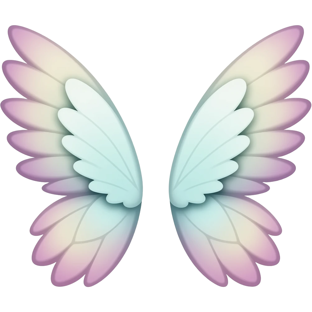 Pastel wings emoji