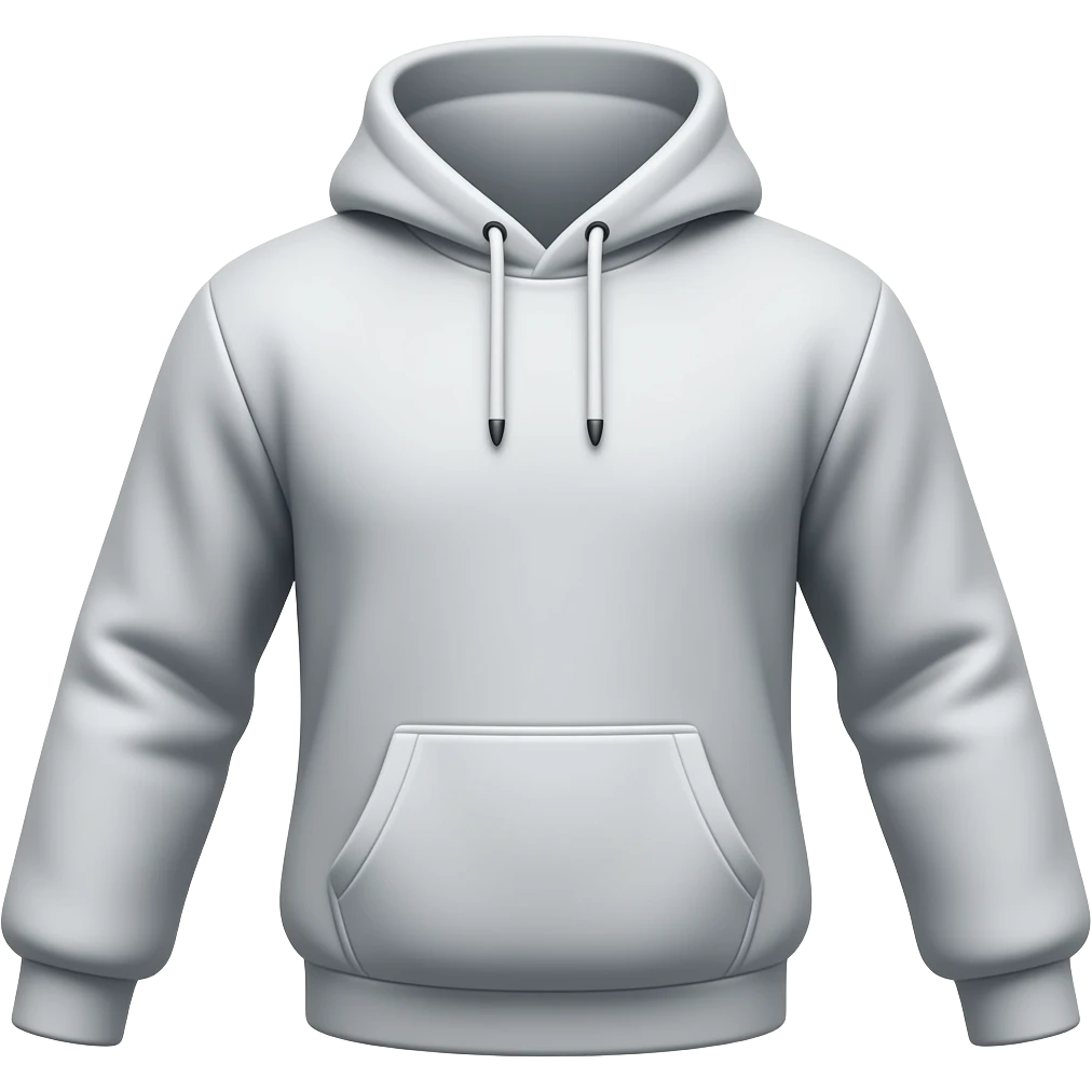 A hoodie but without a body in it emoji
