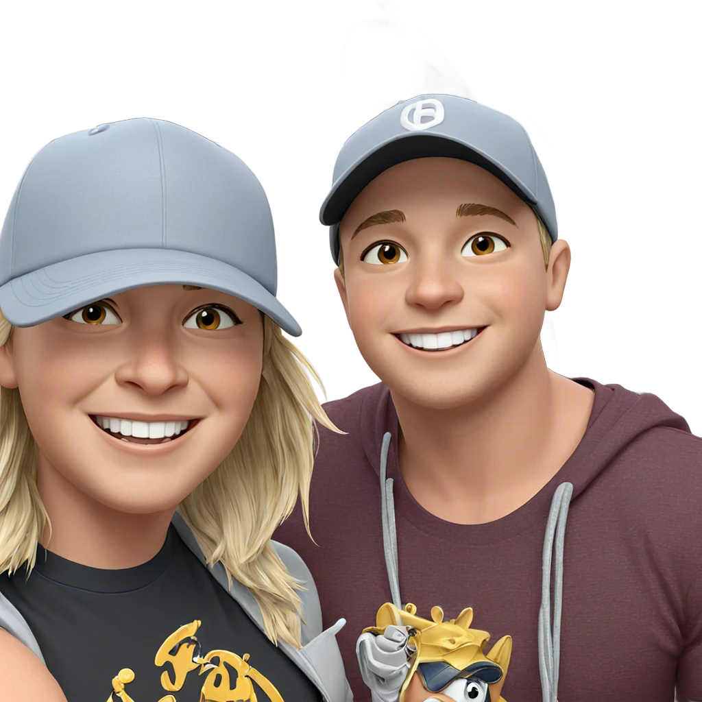 smiling boy in baseball cap emoji