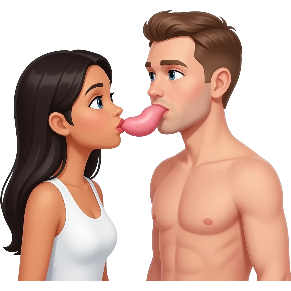 indonesian woman blowing large penis of european man naked emoji