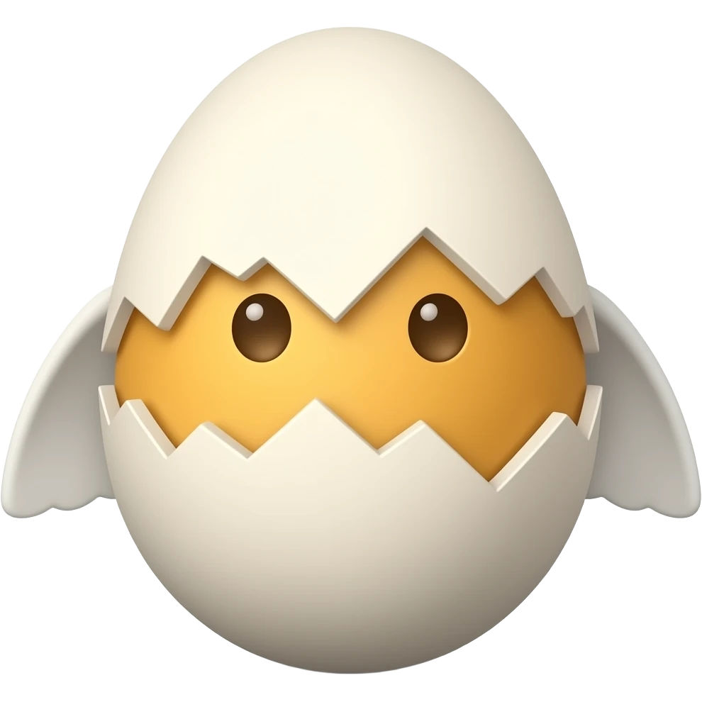 make an emoji that an egg is flying emoji