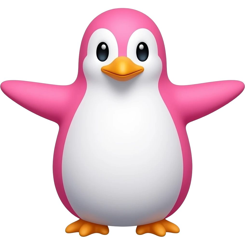 pink penguin emoji