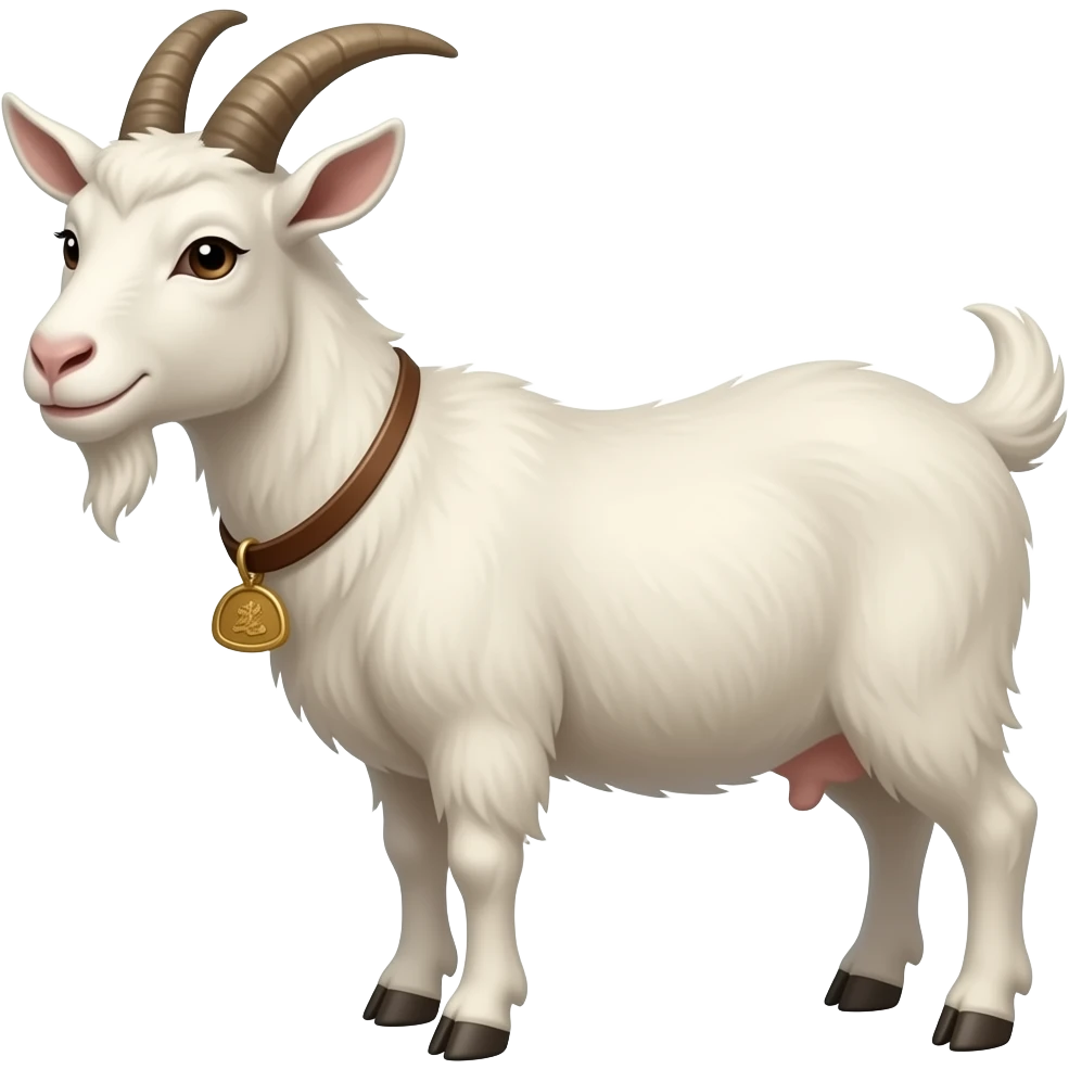 goat saying  Maya Is the 677 queen thangya ..! emoji