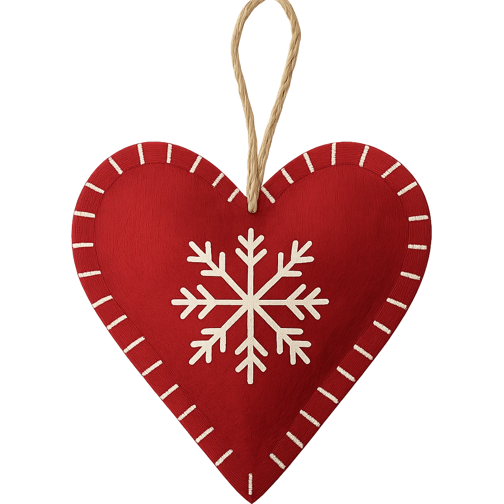 Christmas heart , remove background emoji