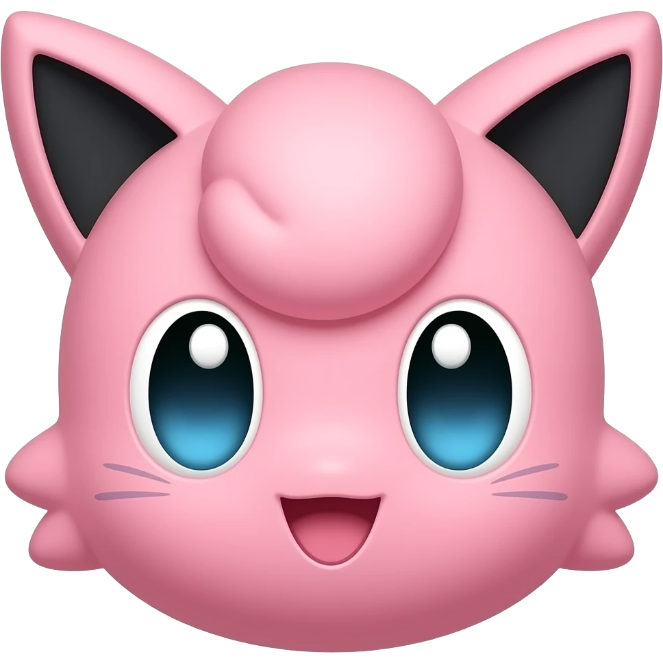 Pokemon Jigglypuff head emoji