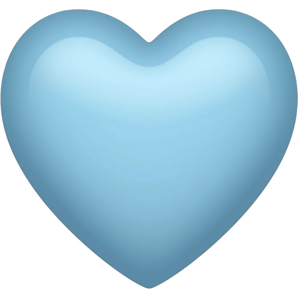 Light blue heart emoji