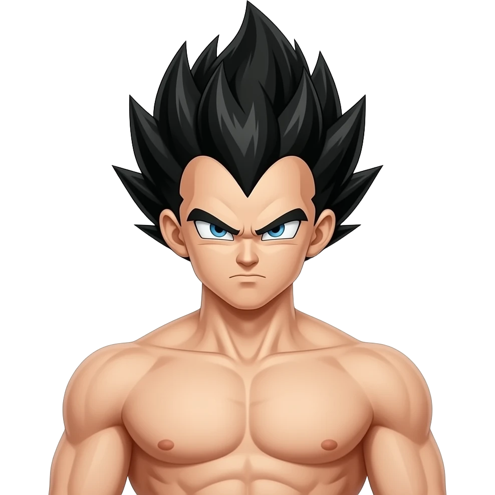 Vegeta sem camisola emoji