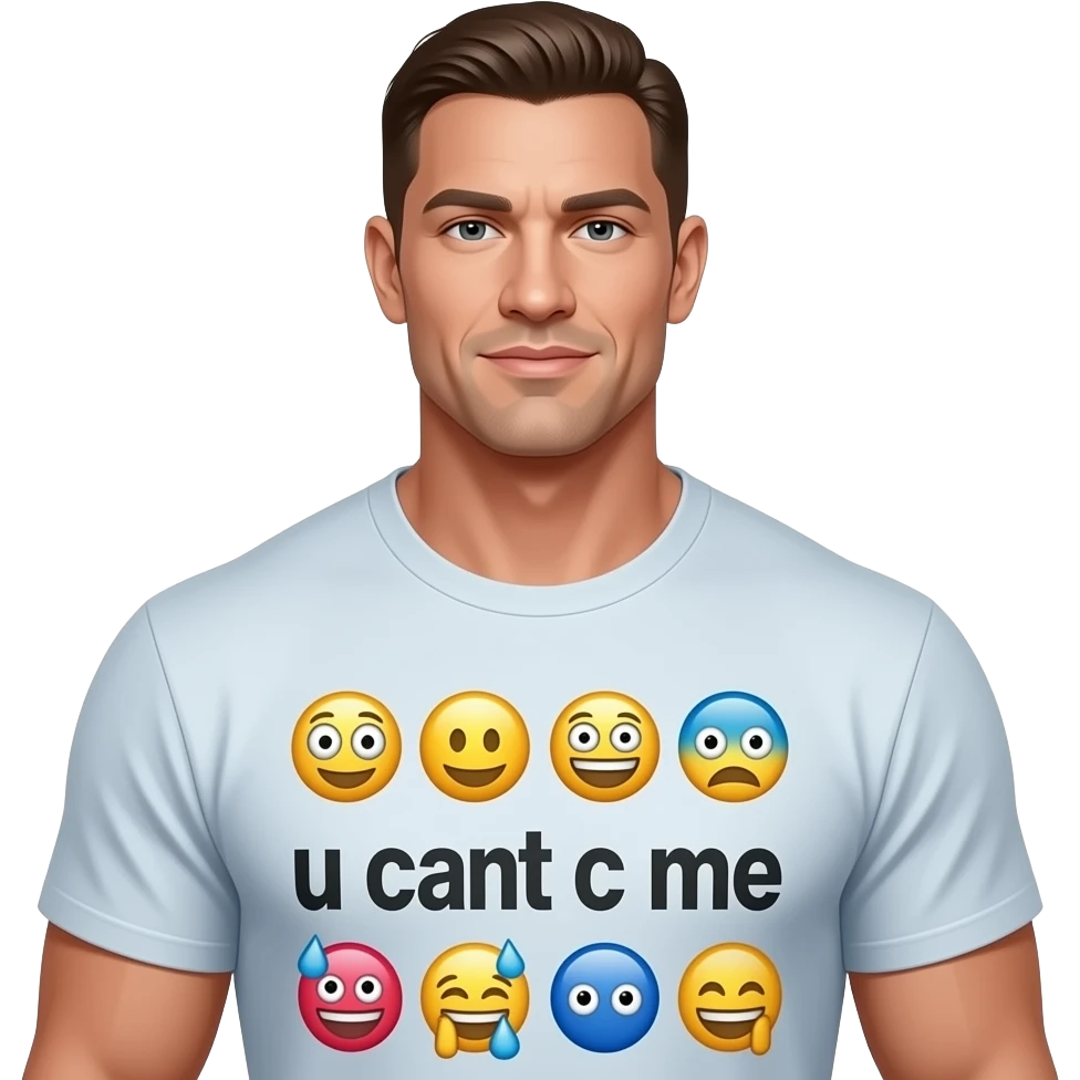 John cena emojis.com wearing t-shirt u cant c me emoji