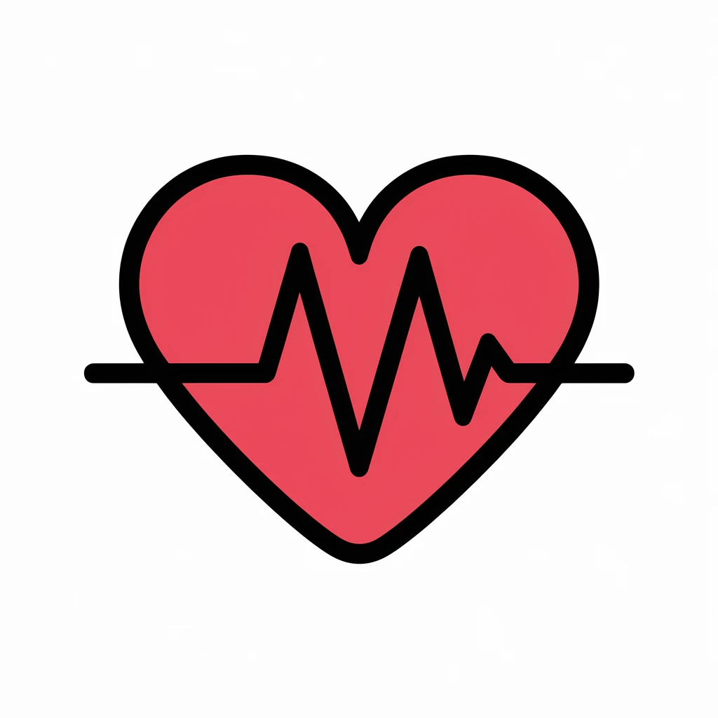 heart with a heartbeat line emoji
