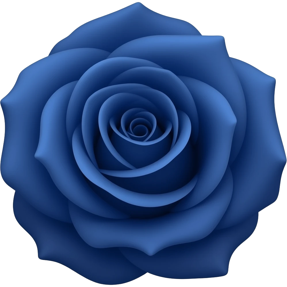 dark blue rose emoji emoji