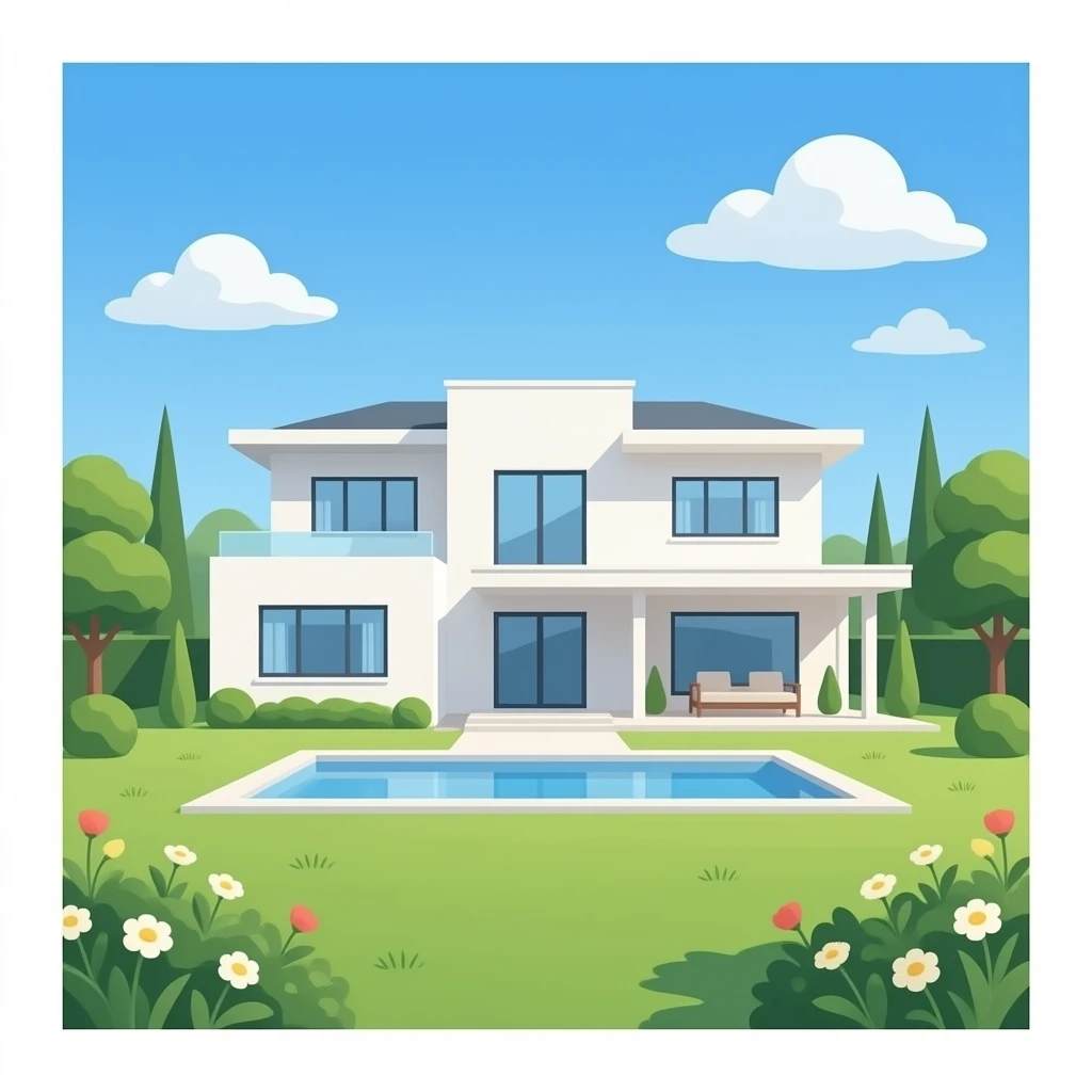 Giga modern house emoji