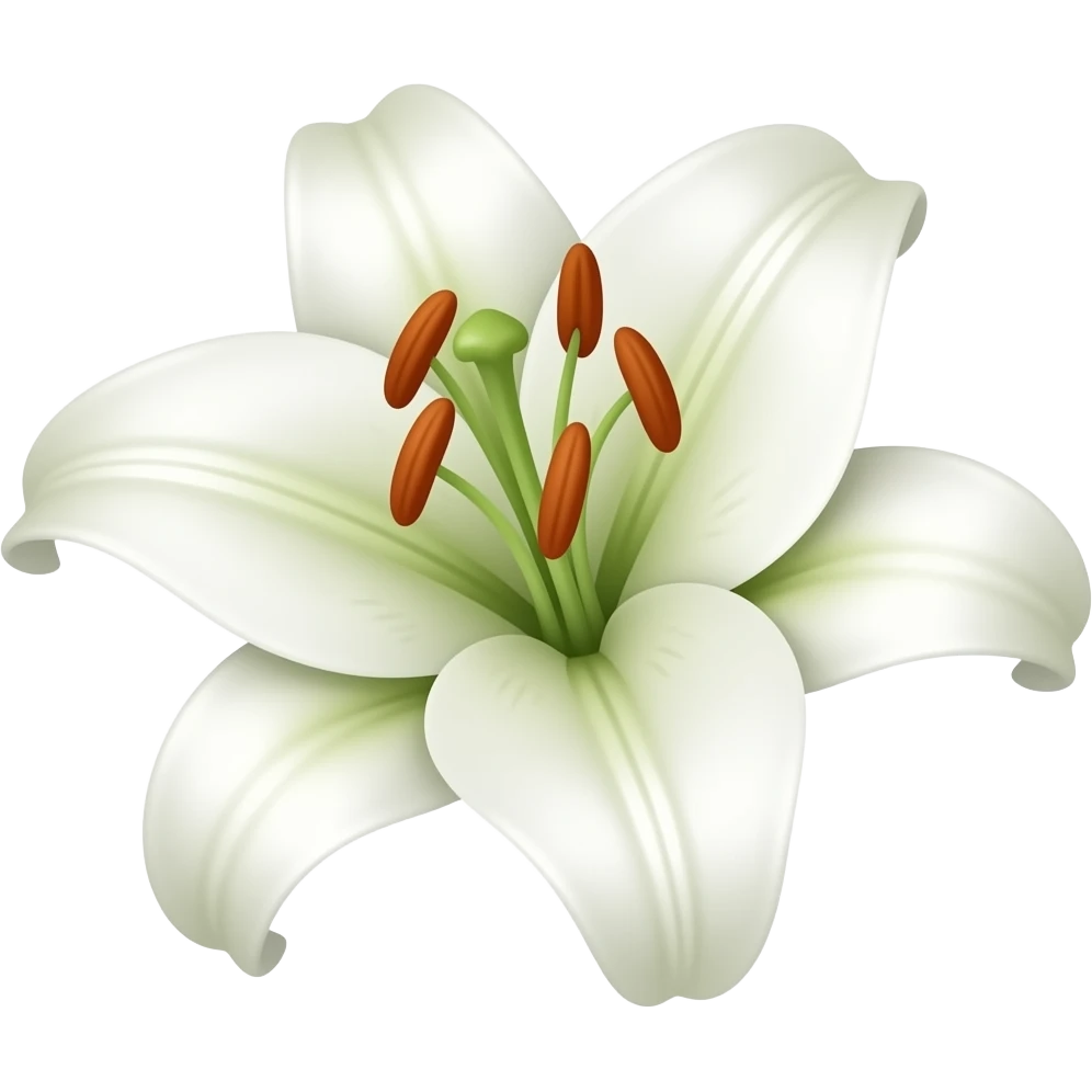 Oriental lily emoji emoji
