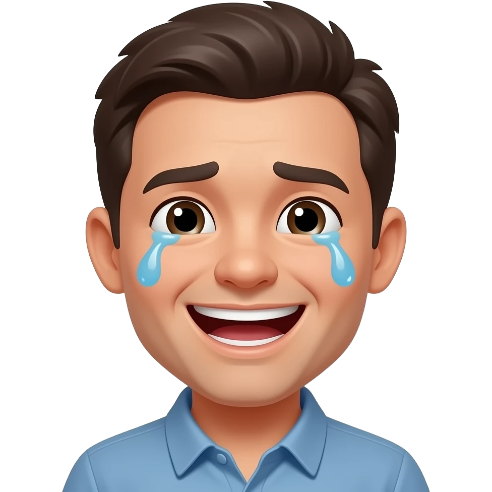 Happy crying emoji