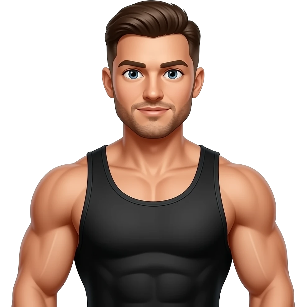 Buff bodybuilder emoji