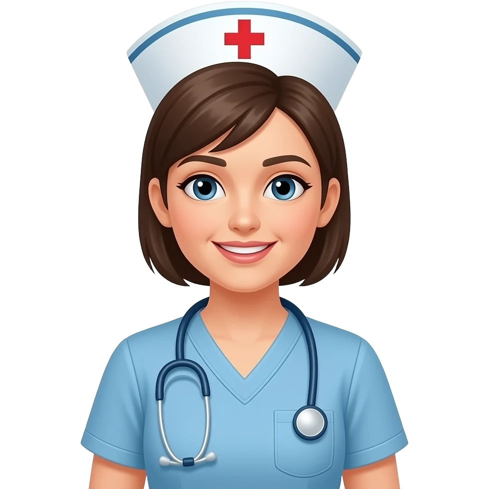 necesito una imagen que represente una mujer enfermera neurologica emoji