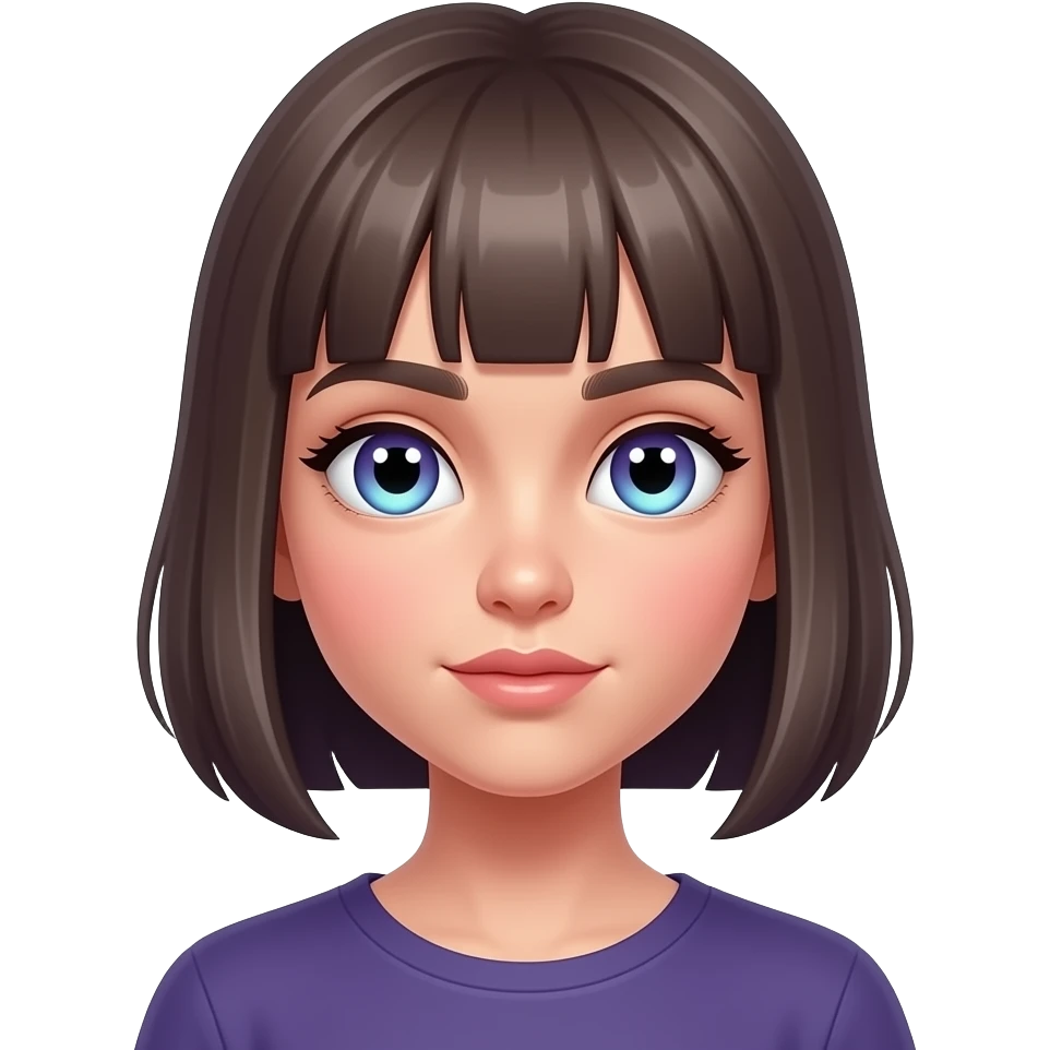 Siren eyes of a girl with transparent background emoji