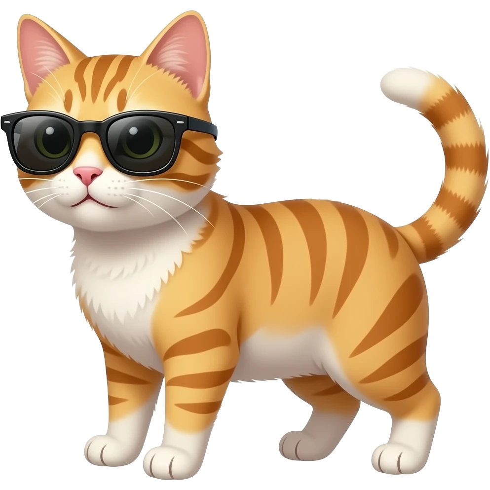 Cat wearing sunglasses emoji