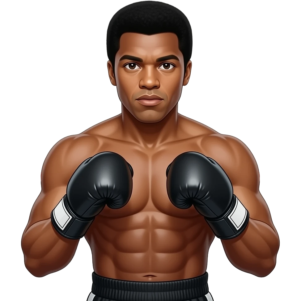 Muhammed Ali like fighter emoji