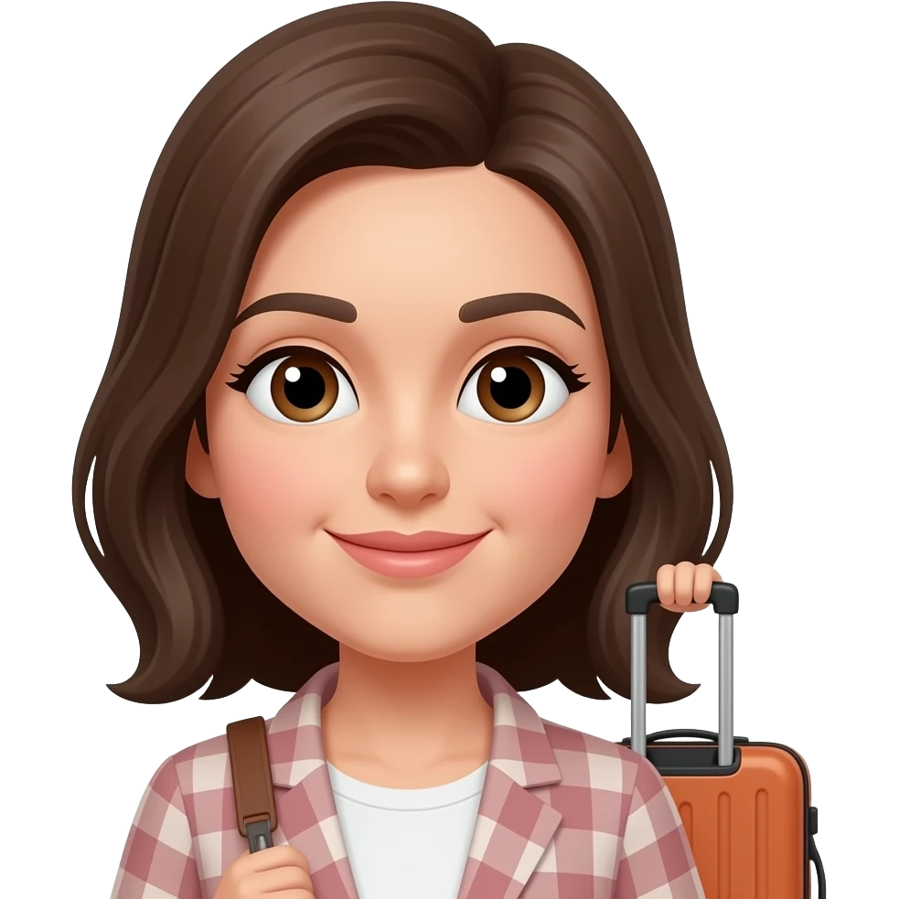 жінка з валізою emoji