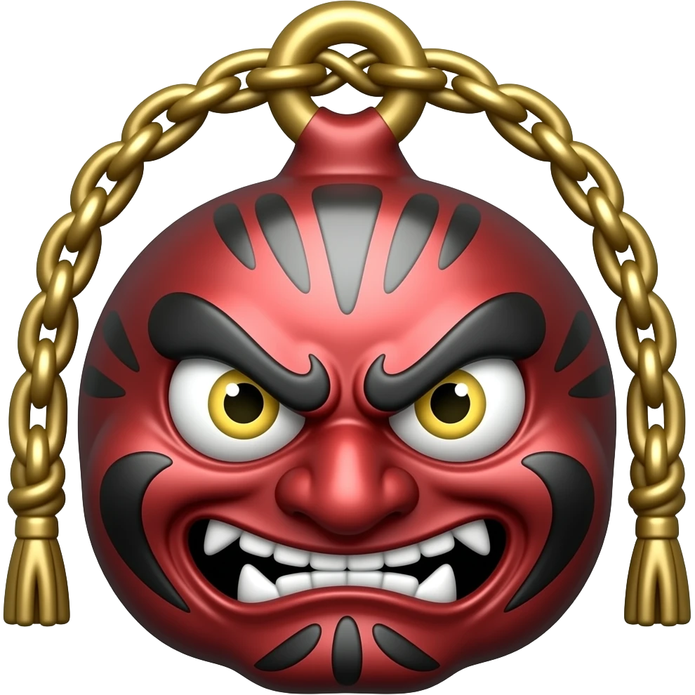 Japanese charm to ward of evil demons emoji