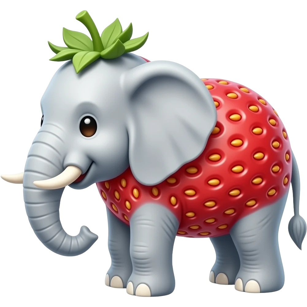 Strawberry Elephant emoji