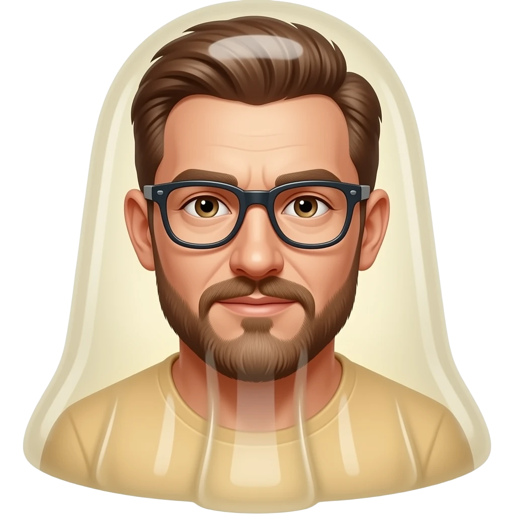 Jello man made of jelly with a human face emoji