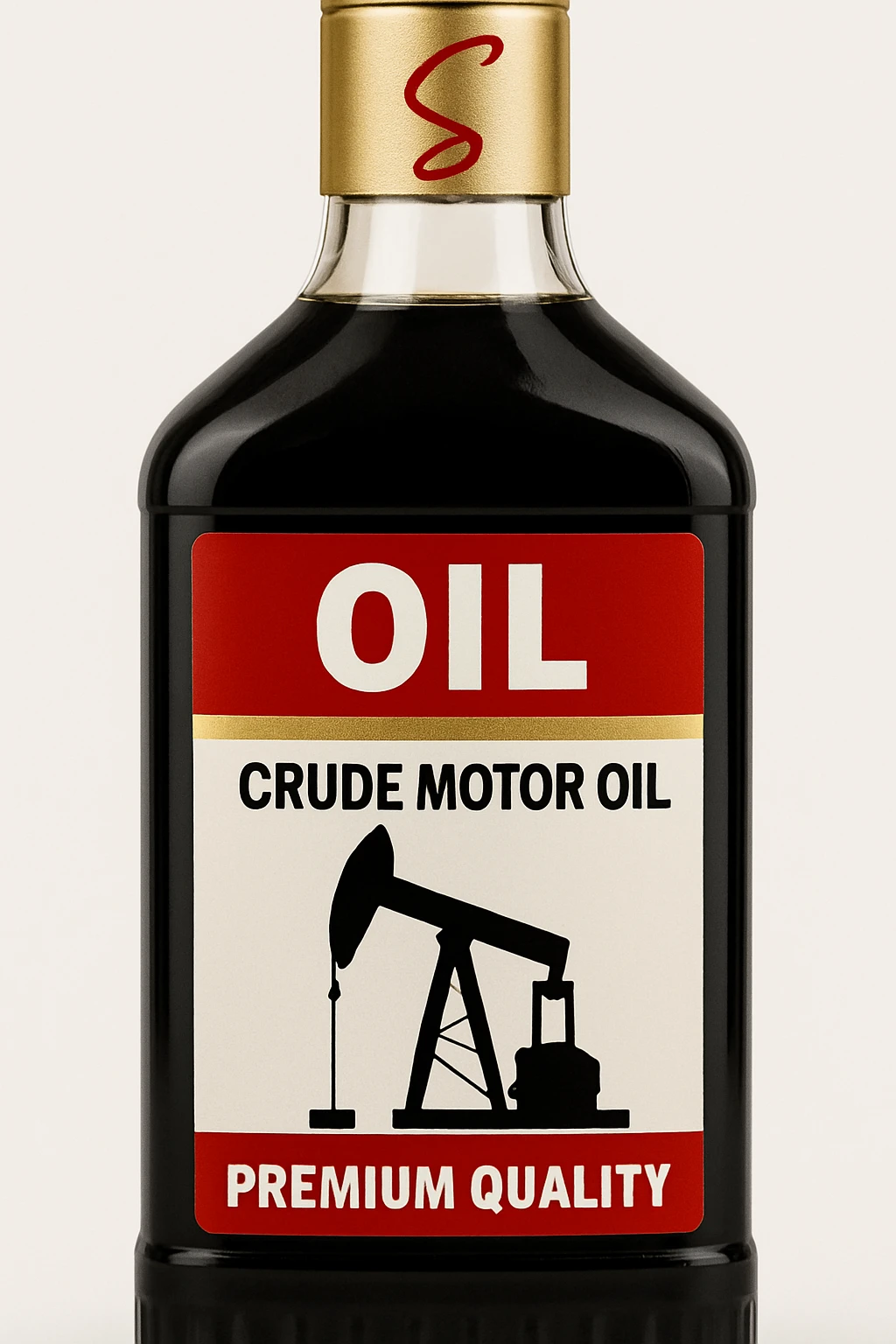 нарисуй в стиле как выше бутылку нефти по форме как во вложении emoji