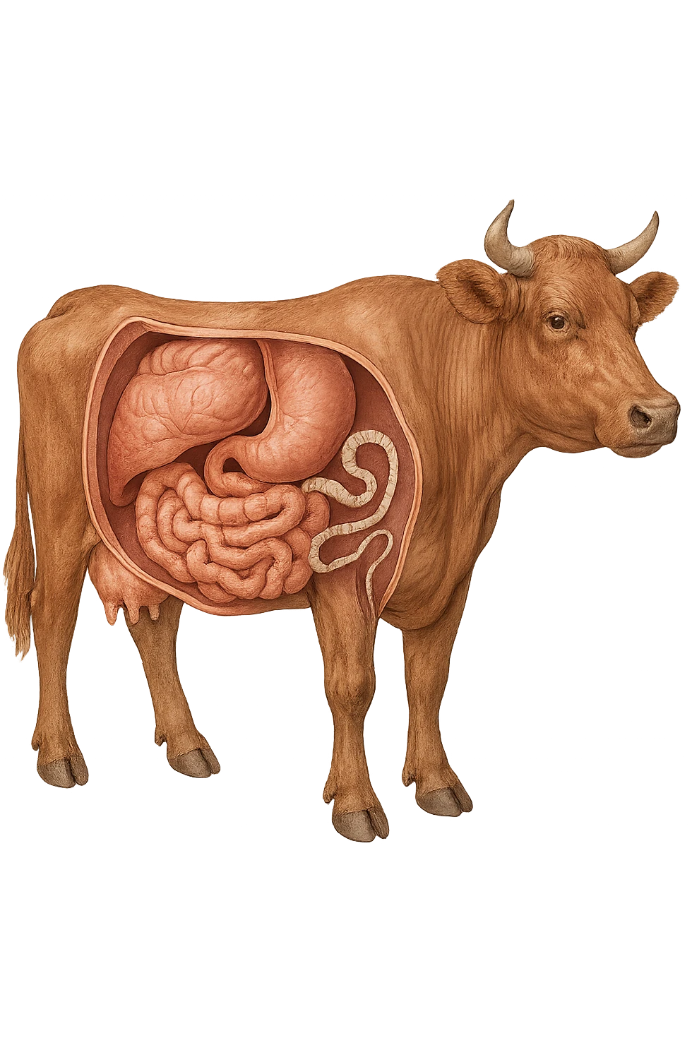 bovino con tenia saginata emoji