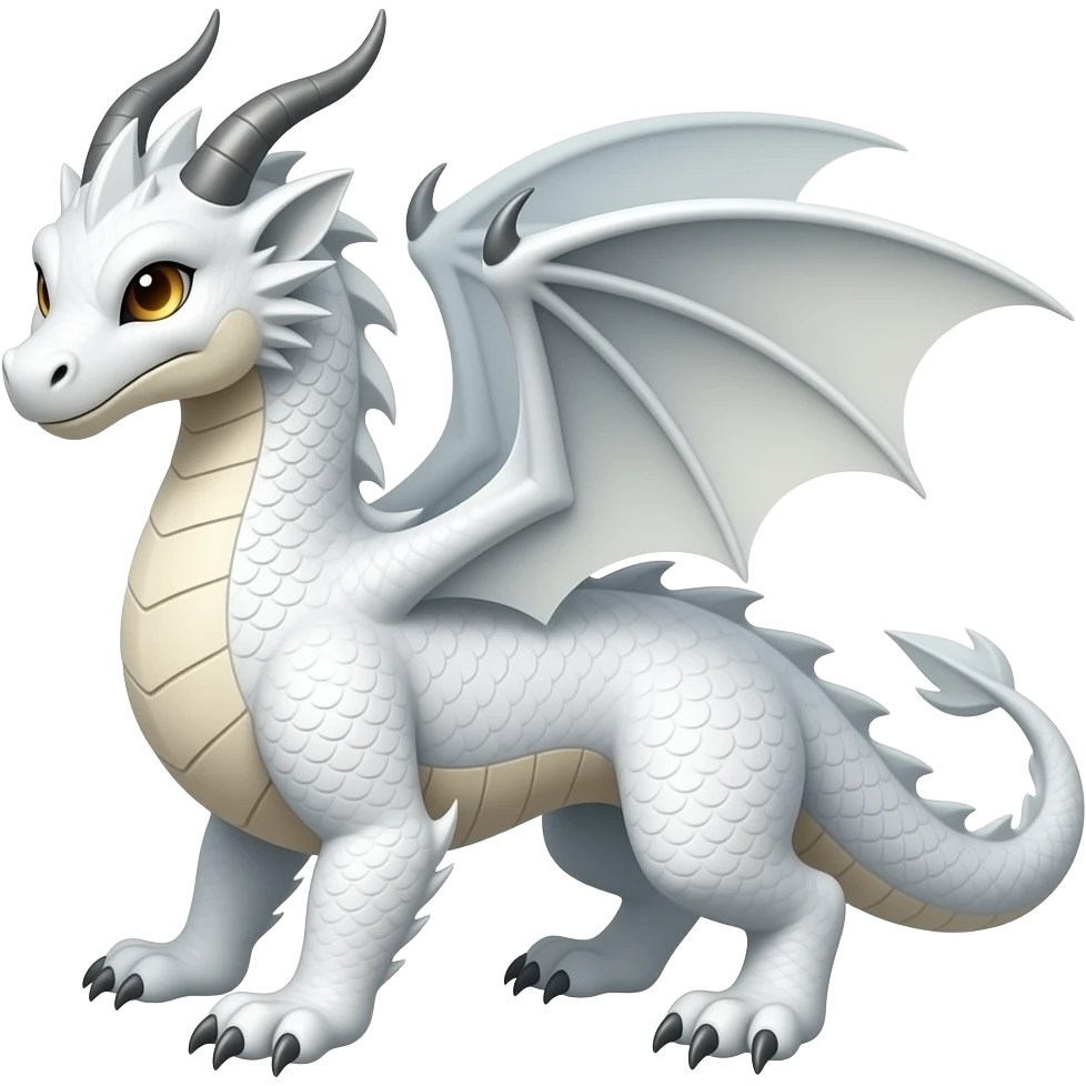 white anthro dragon emoji