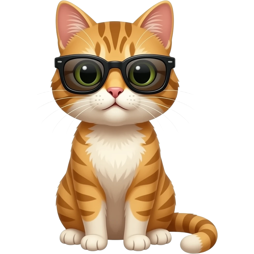 Cat wearing sunglasses emoji