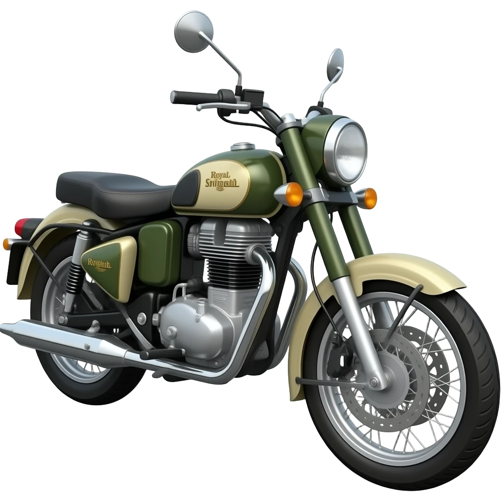 Make full modified Royal Enfield bullet standard 350 emoji