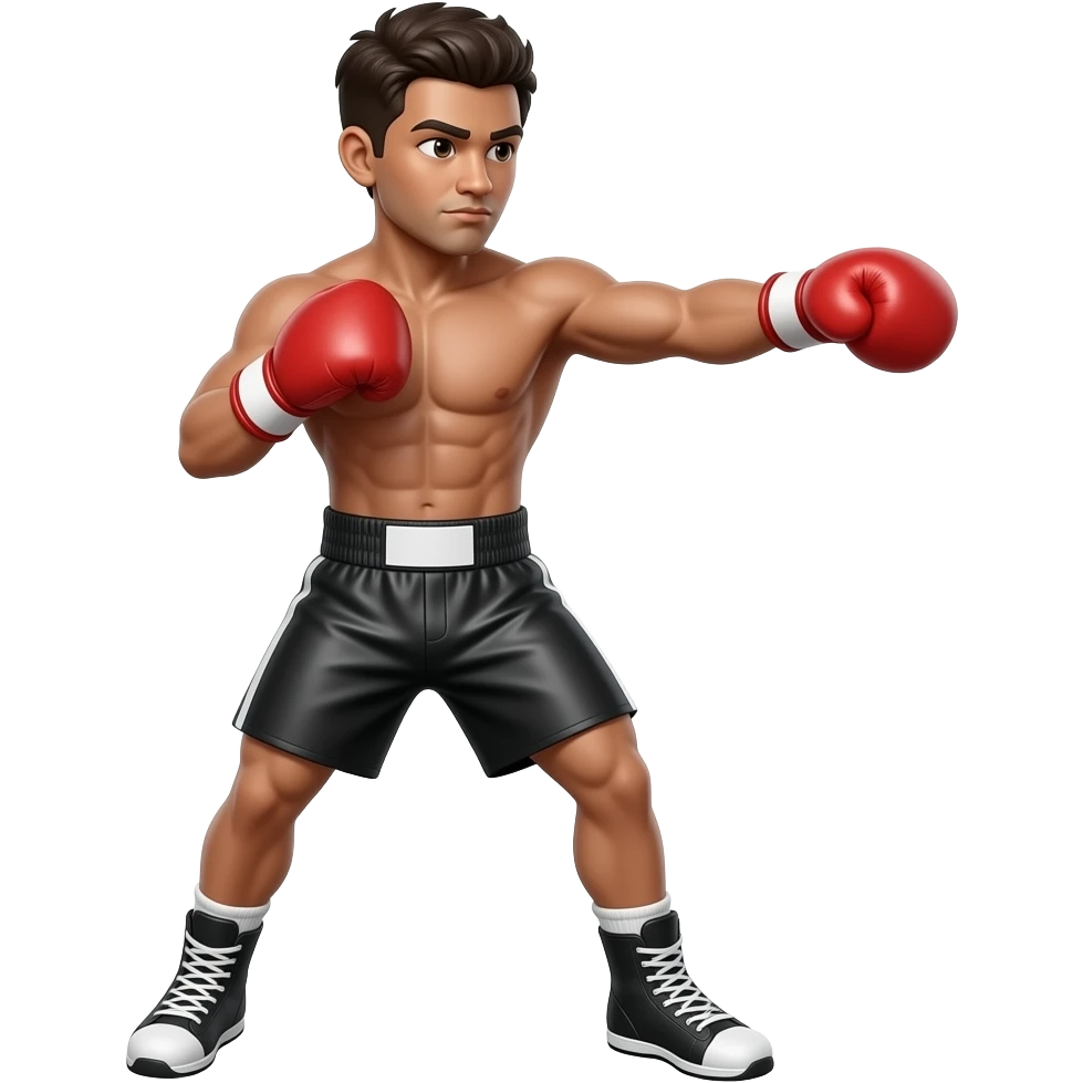 Entrenando boxeo emoji