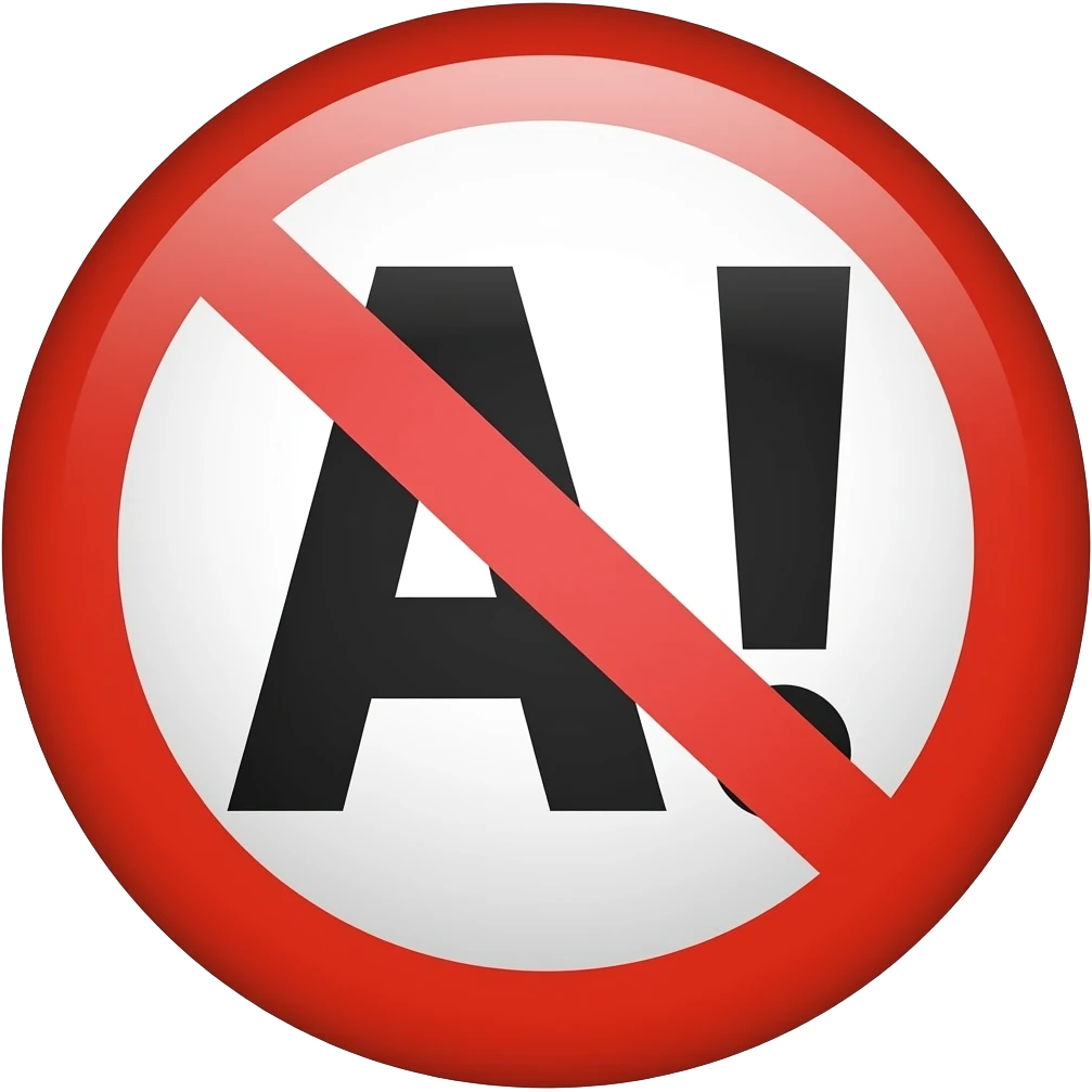 Anti-ai protest sign emoji