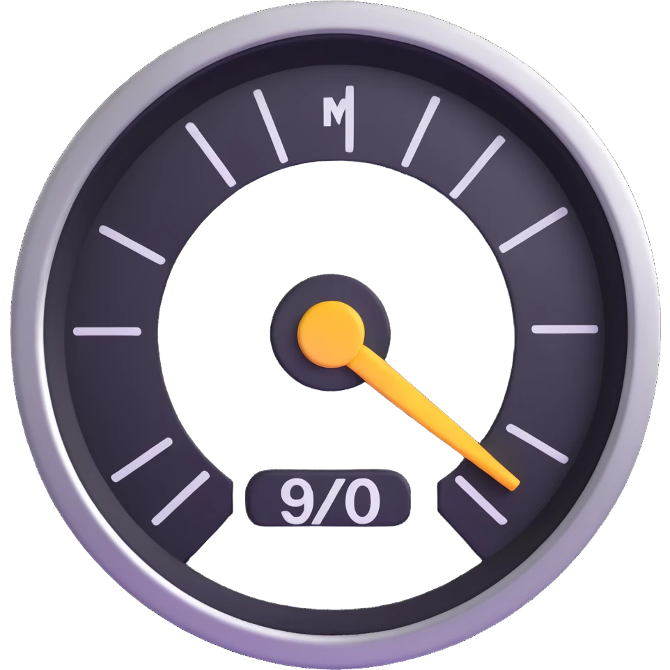 speedometer with a dollar sign in the center emoji