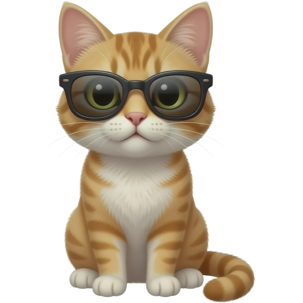 Cat wearing sunglasses emoji
