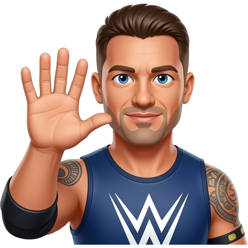 john cena wrestler waving his hand in front of his face emoji