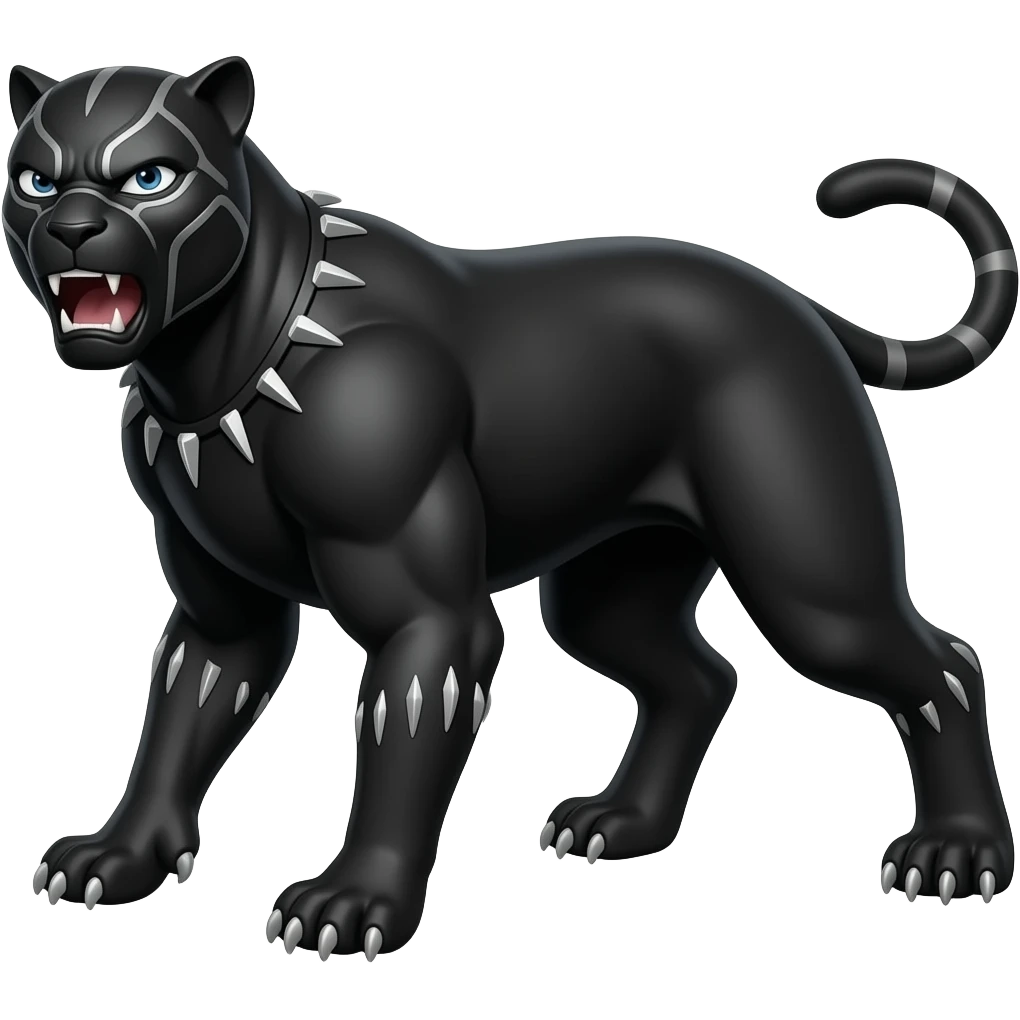 Profile animal panther preta menacing emoji