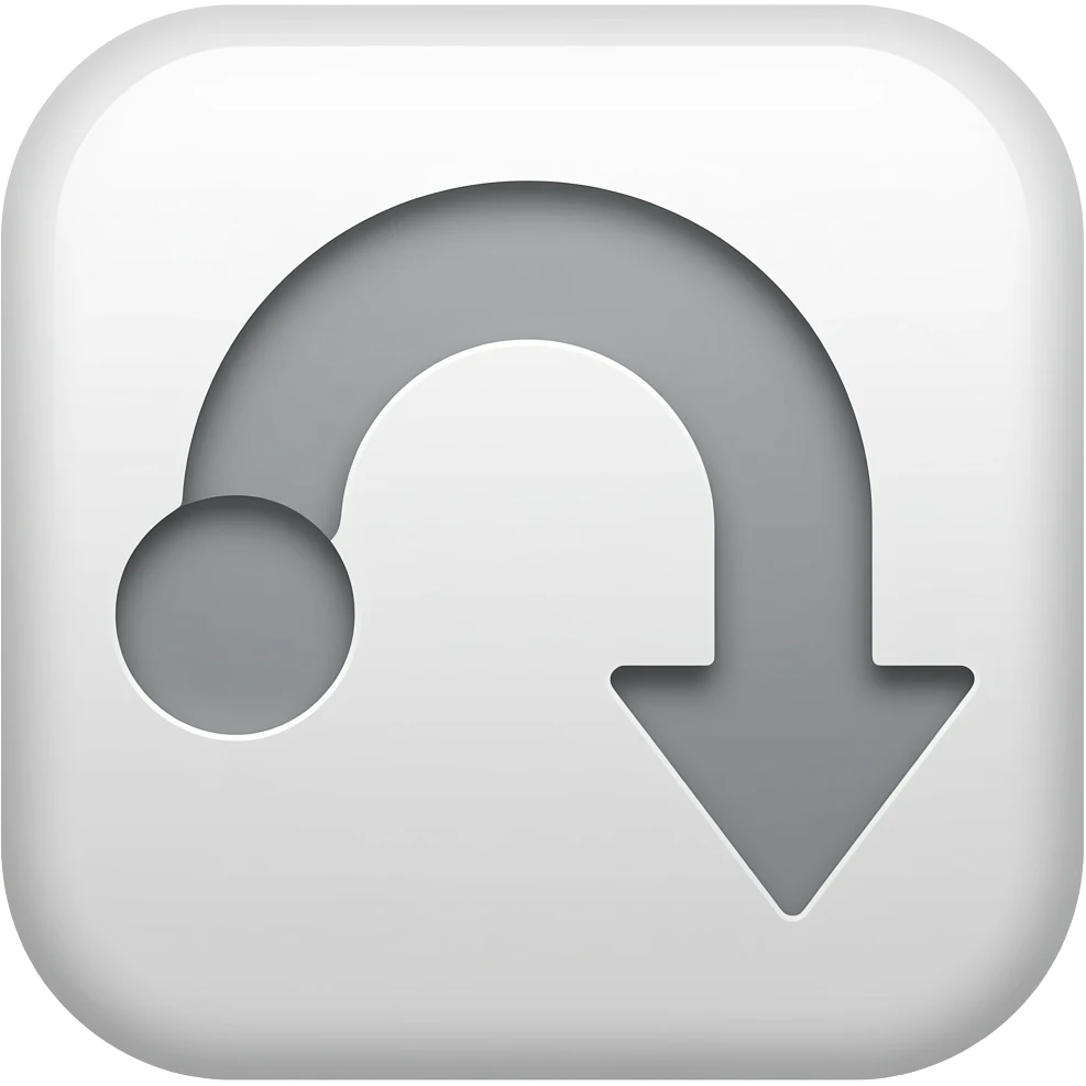 no background show a sleek icon for agility of a bent gray arrow with little to no detail to signify agility, speed, grace, and athletics - NO BACKGROUND emoji