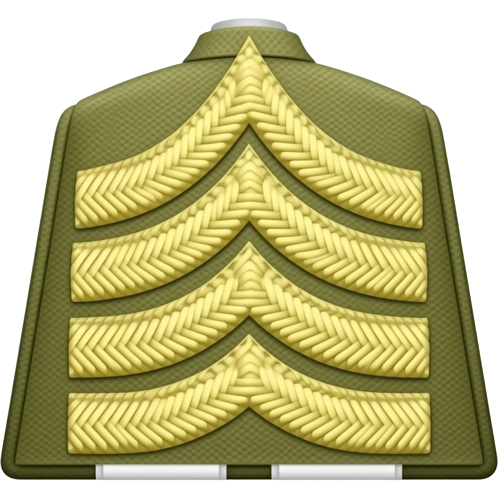 military shoulder straps of a major emoji