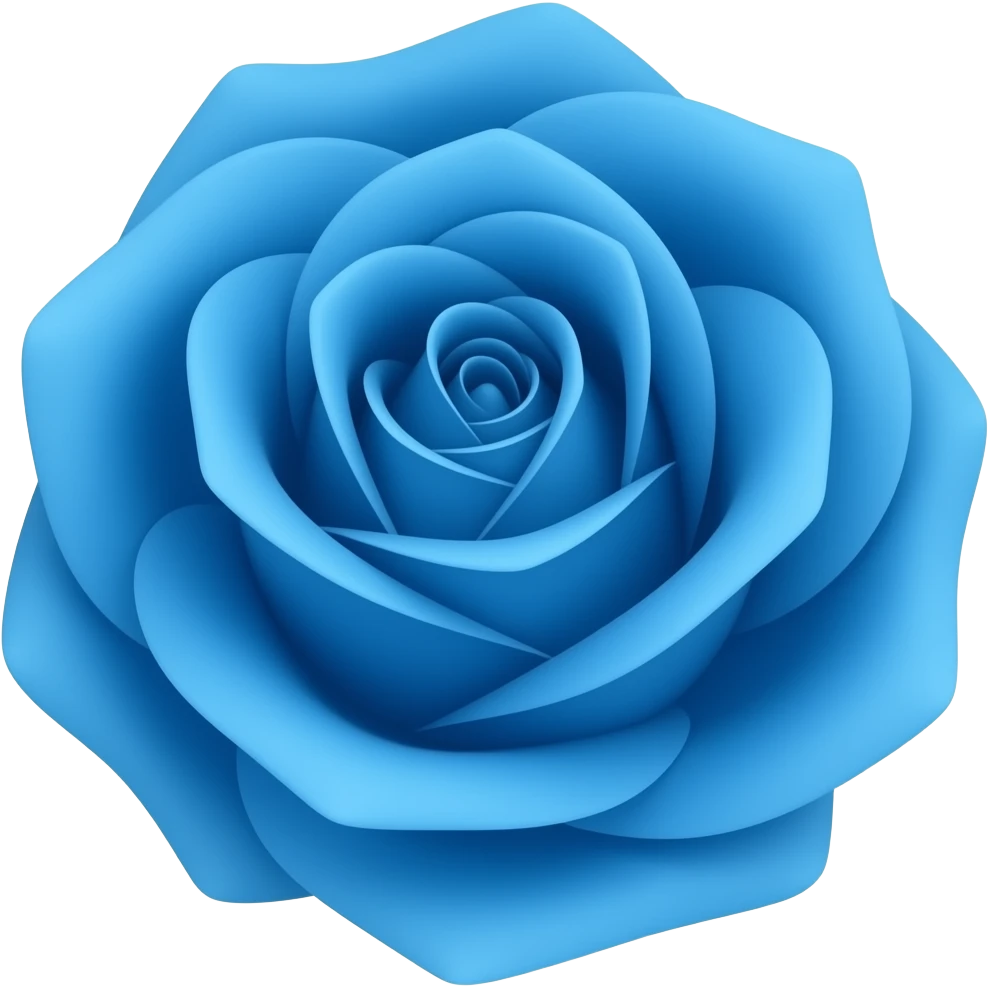 Azme un emoji de una ROSA AZUL emoji