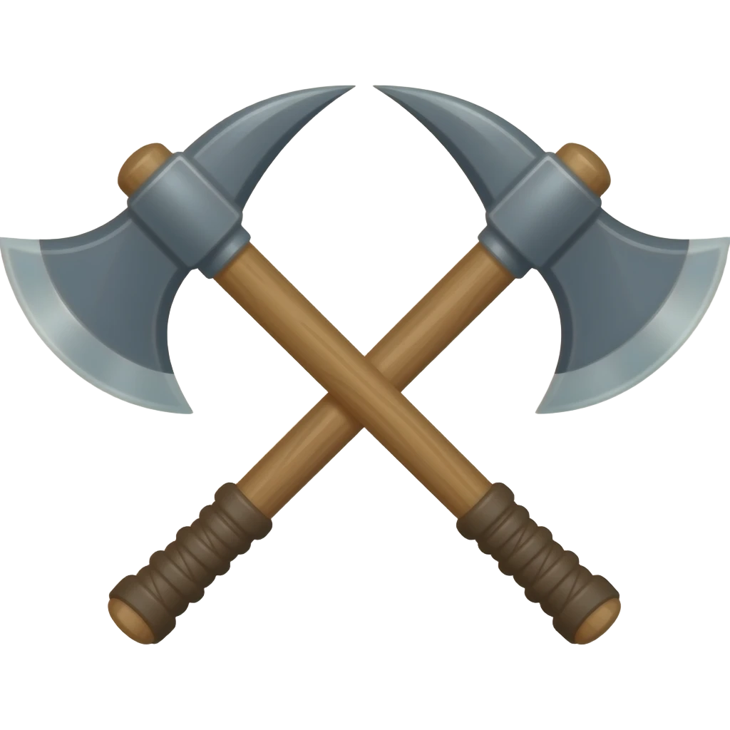 Double axe emoji