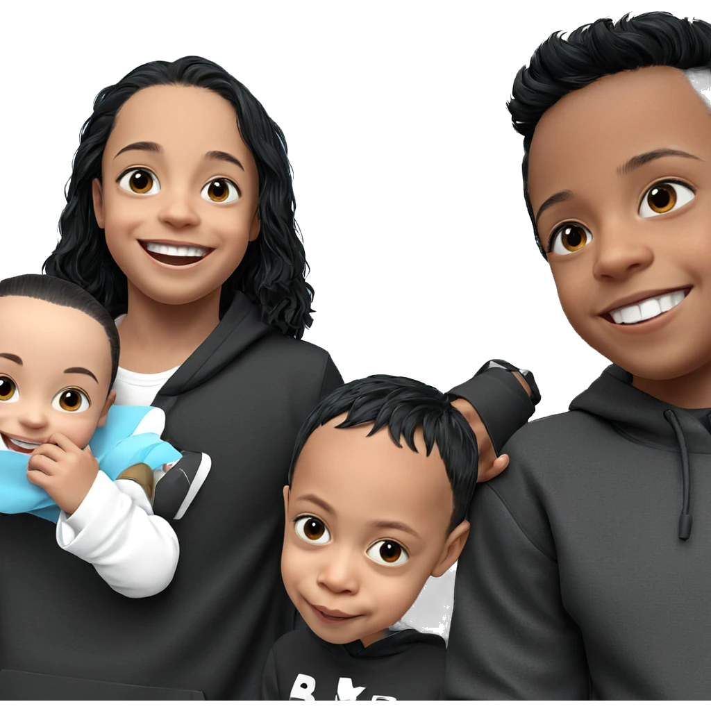 smiling boys with black hair emoji