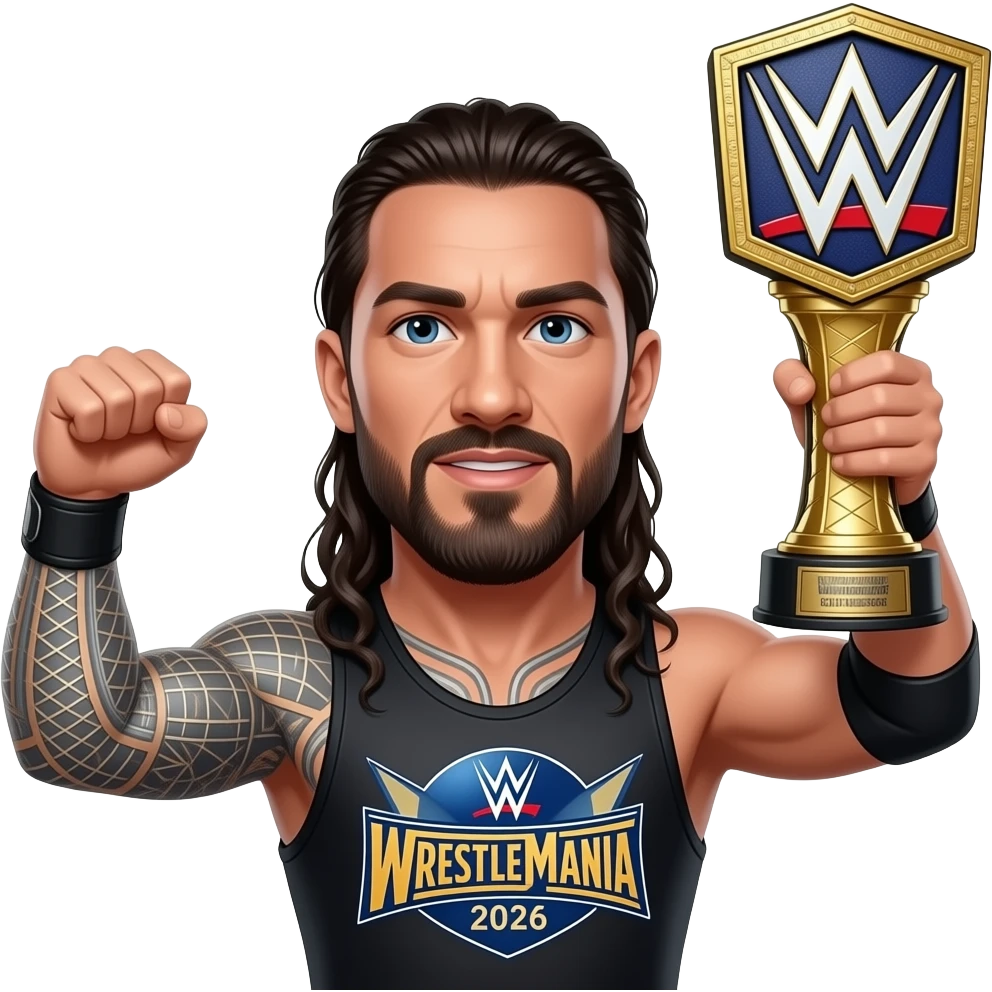 Roman reigns wrestlemania 2026 heavyweight champion emoji