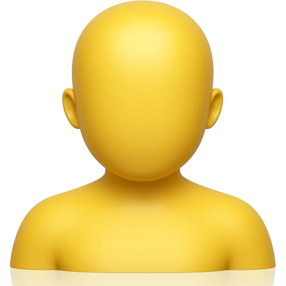 Yellow emoji without a mouth emoji