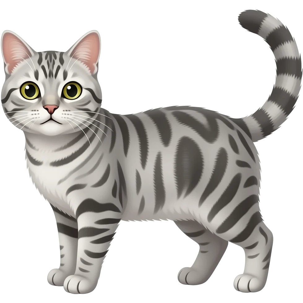Silver tabby emoji