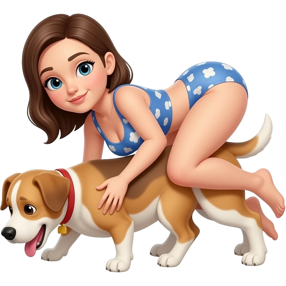 women doggystyle pose emoji