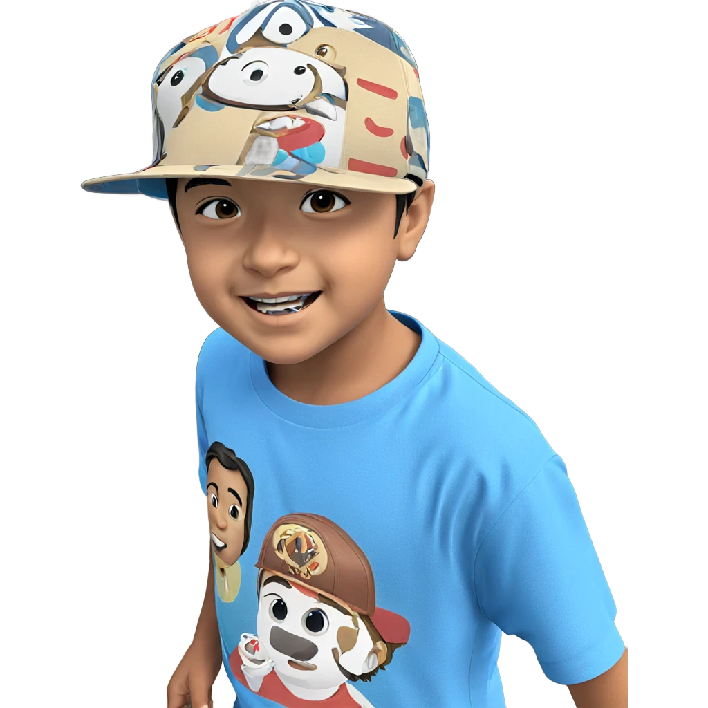 smiling boy with blue shirt emoji